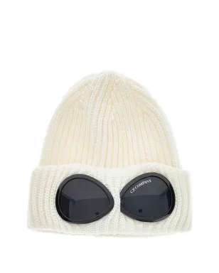 C.P. Company U16 goggle-detail ribbed beanie - Neutrals - サムネイル1