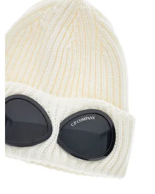C.P. Company U16 goggle-detail ribbed beanie - Neutrals - サムネイル2