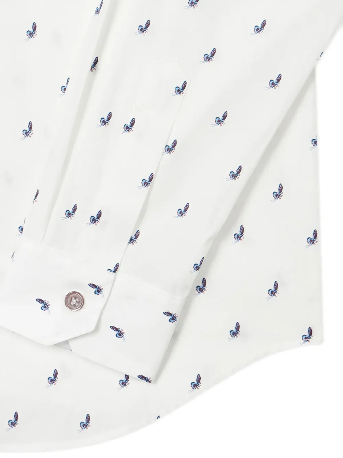 Paul Smith 蝶柄プリントコットンシャツ - 画像5