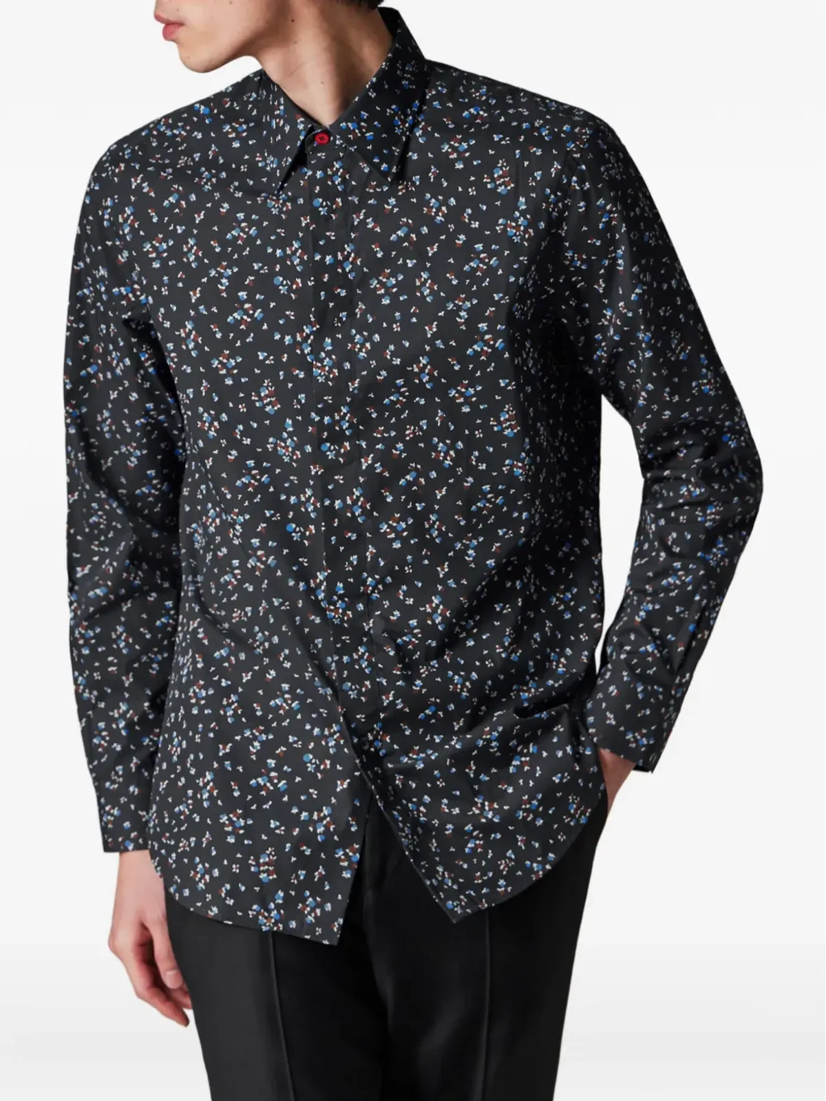 Paul Smith ディツィー・フローラルプリントシャツ ブルー - 画像3