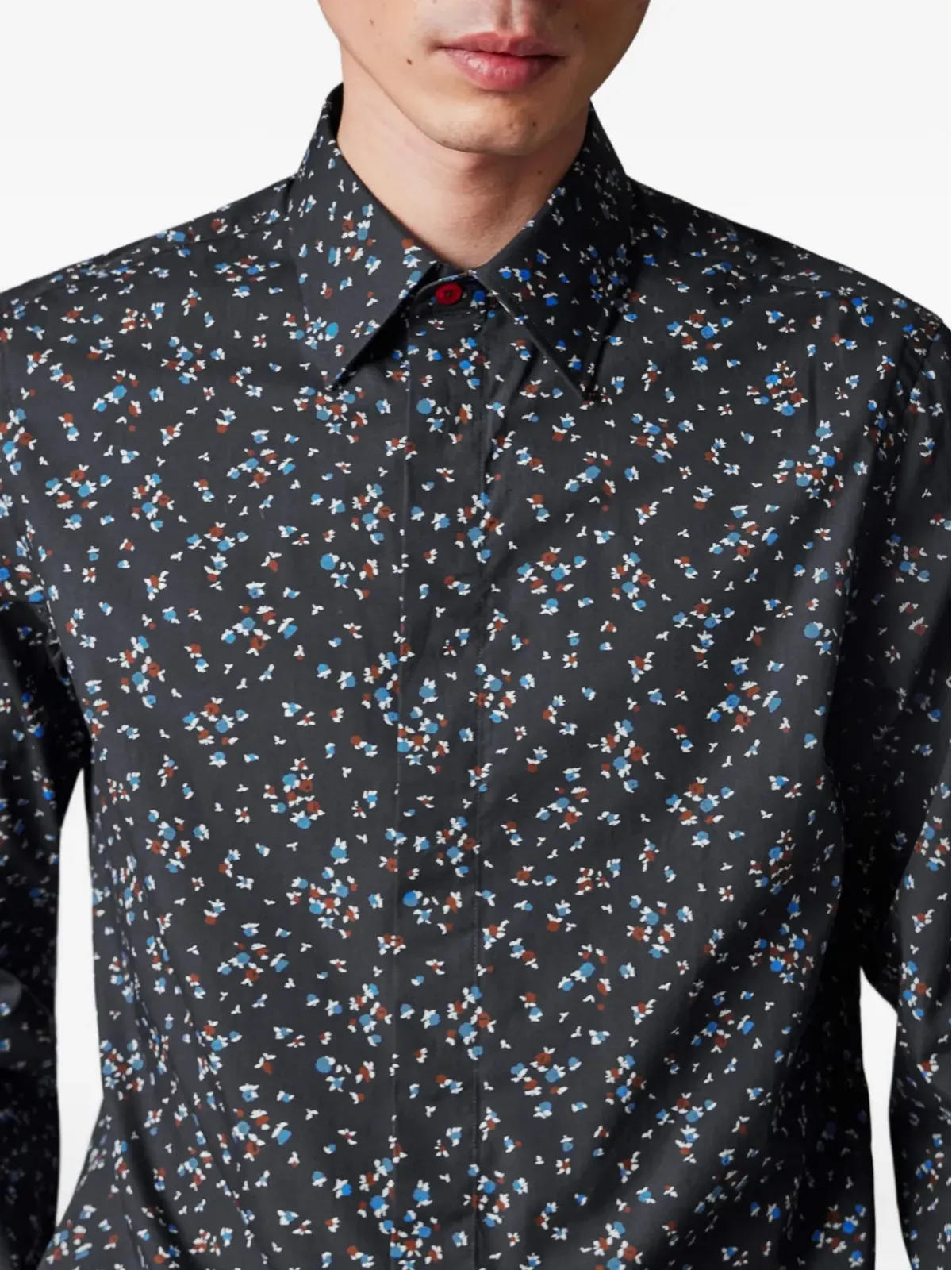Paul Smith ディツィー・フローラルプリントシャツ ブルー - 画像4