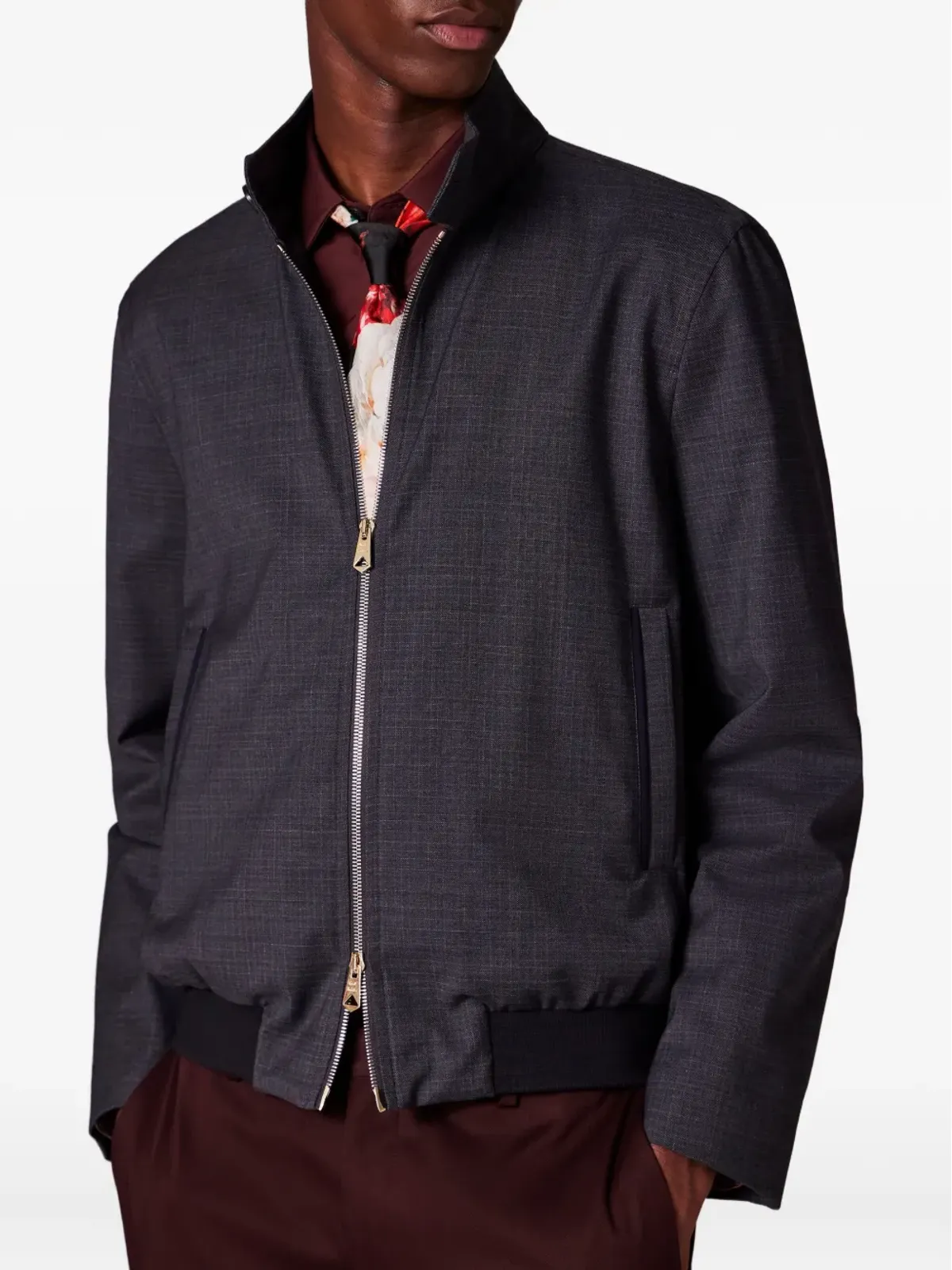 Paul Smith チェック柄ボンバー ジャケット - 画像4