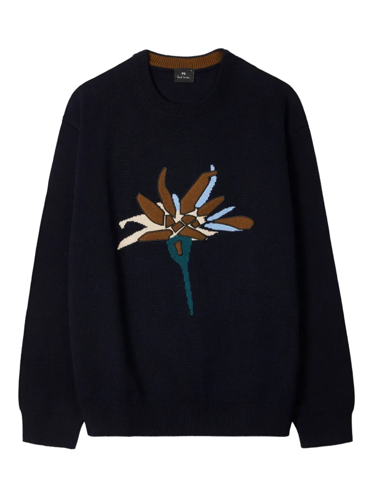 PS Paul Smith 刺繍花柄 クルーネック セーター - 画像1