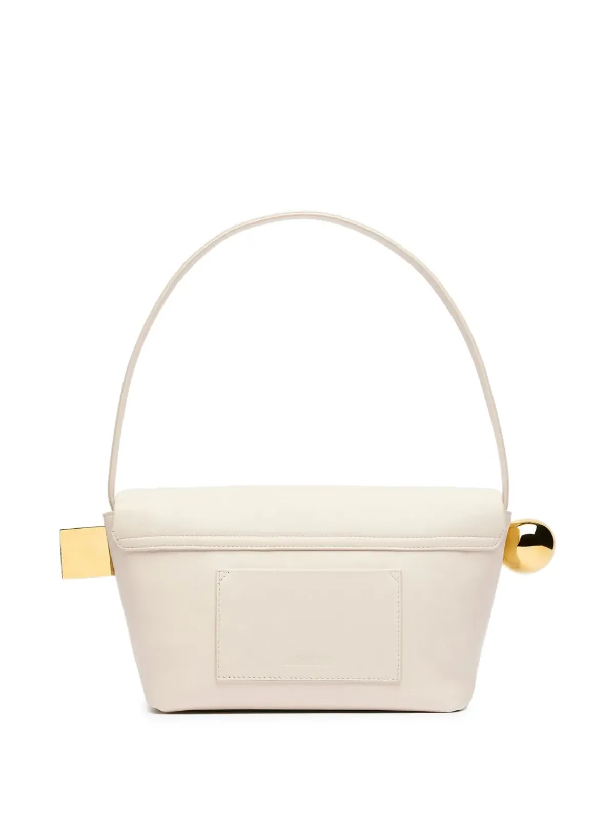 Jacquemus metallic-clasp leather shoulder bag - Neutrals - 画像3