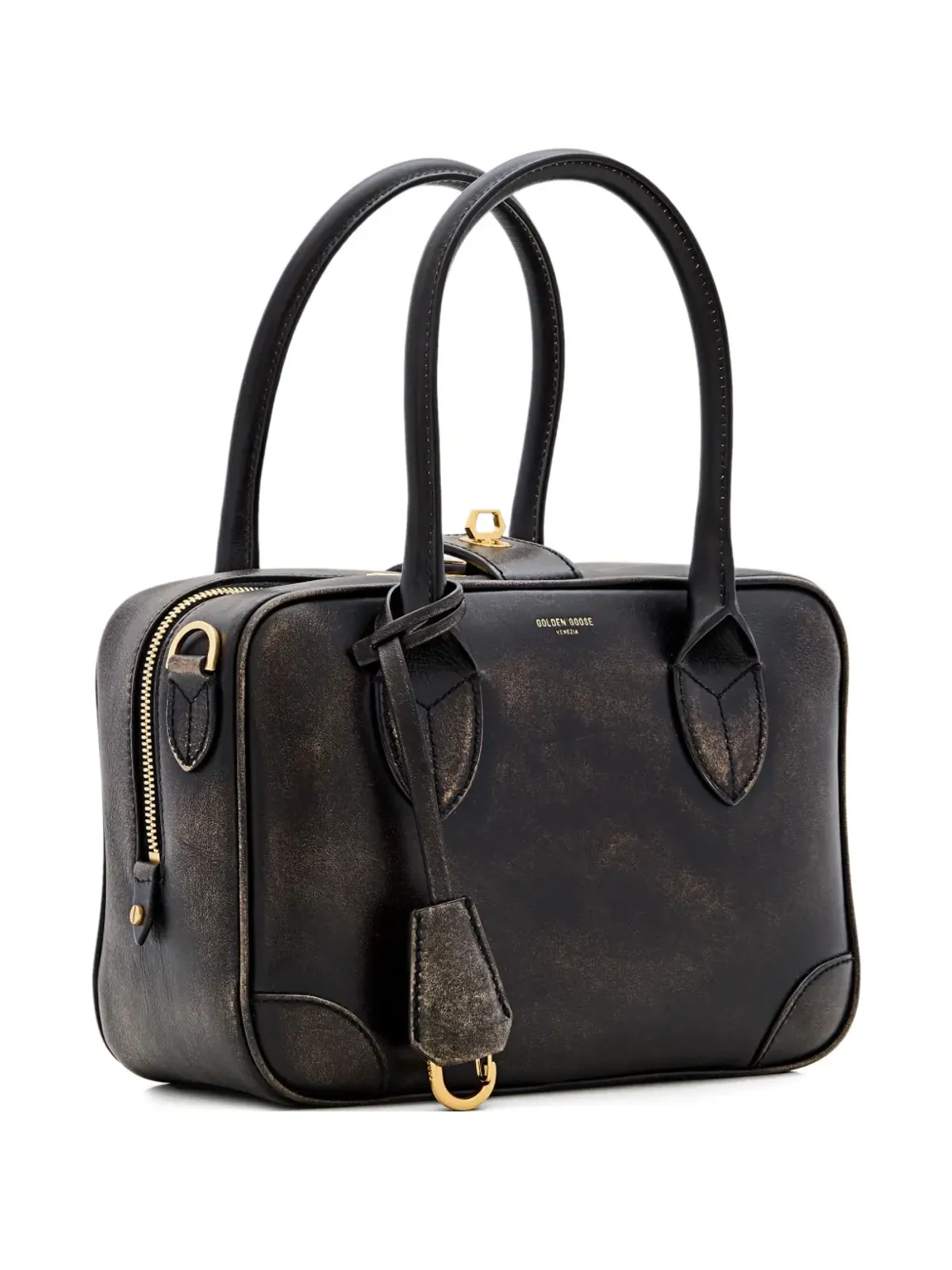 Golden Goose Vita トップハンドルレザーバッグ - 画像3