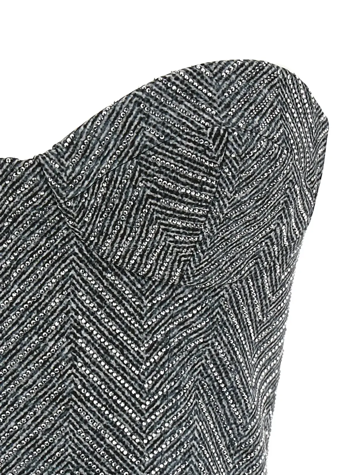 Ermanno Scervino ビスチェトップ（ラインストーン付き ヘリンボーン柄） - 画像3