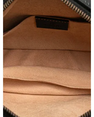 Gucci Pre-Owned GG Marmont Matelasse Leather Animalier ベルトバッグ ブラック - サムネイル5