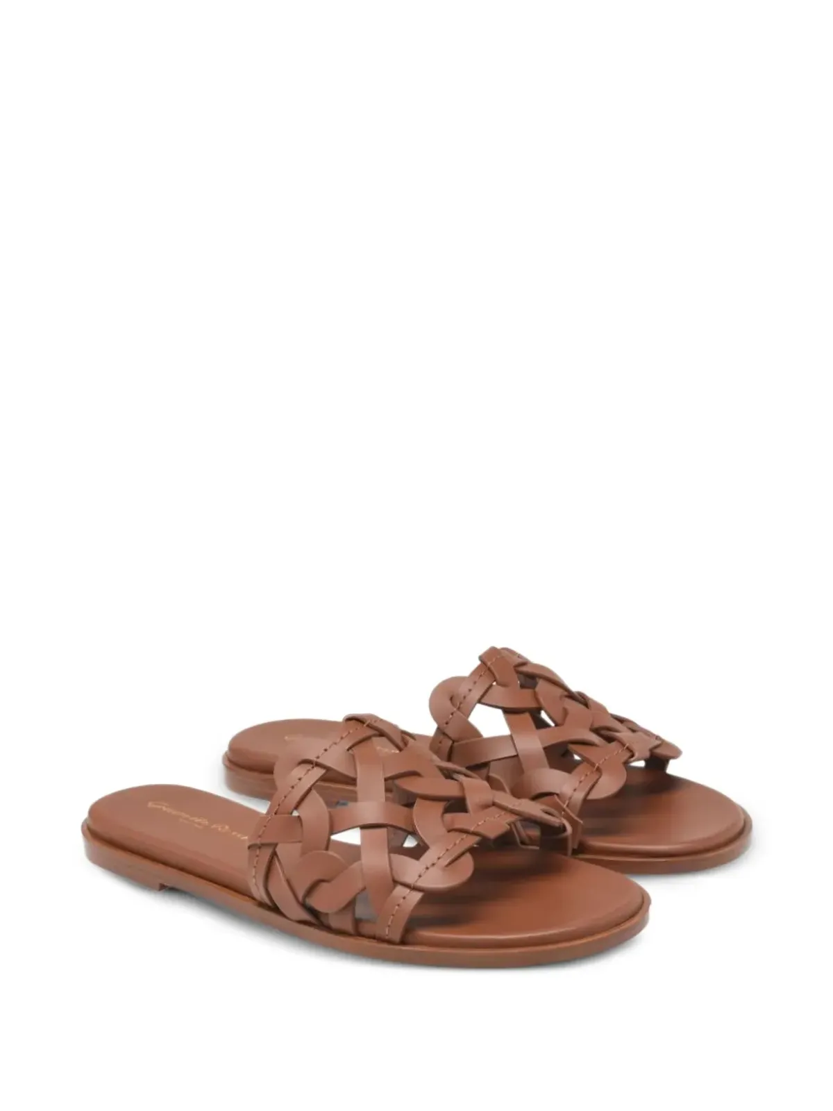 Gianvito Rossi アマルフィ ウォーブンレザー サンダル - 画像2