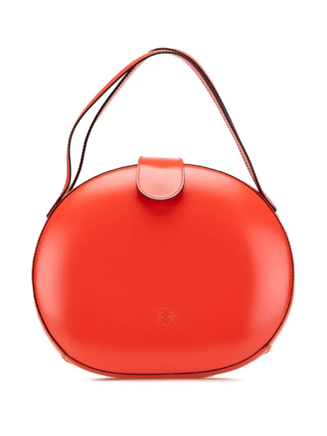 Loewe Pre-Owned Loewe ビンテージ アナグラム レザー ラウンド ハンドバッグ 2000-2025 - レッドの商品画像