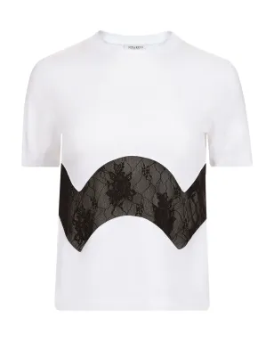 Nina Ricci レースインサートコットンTシャツ - サムネイル1