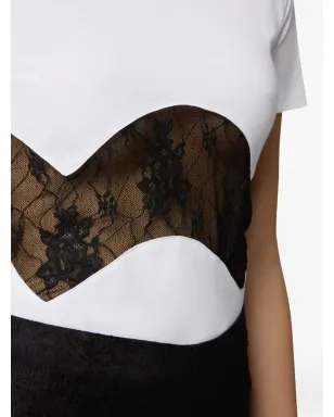 Nina Ricci レースインサートコットンTシャツ - サムネイル5