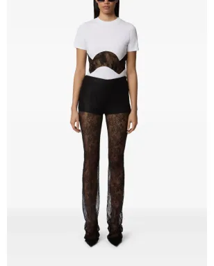 Nina Ricci レースインサートコットンTシャツ - サムネイル2