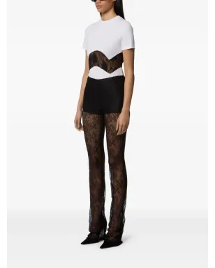 Nina Ricci レースインサートコットンTシャツ - サムネイル3