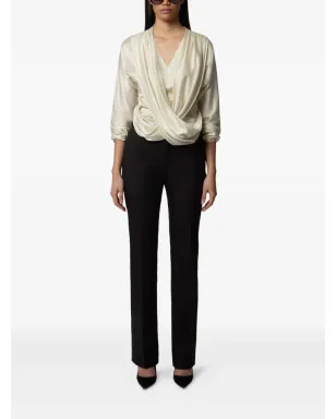 Nina Ricci ドレープVネックトップス - サムネイル2