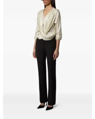 Nina Ricci ドレープVネックトップス - サムネイル3
