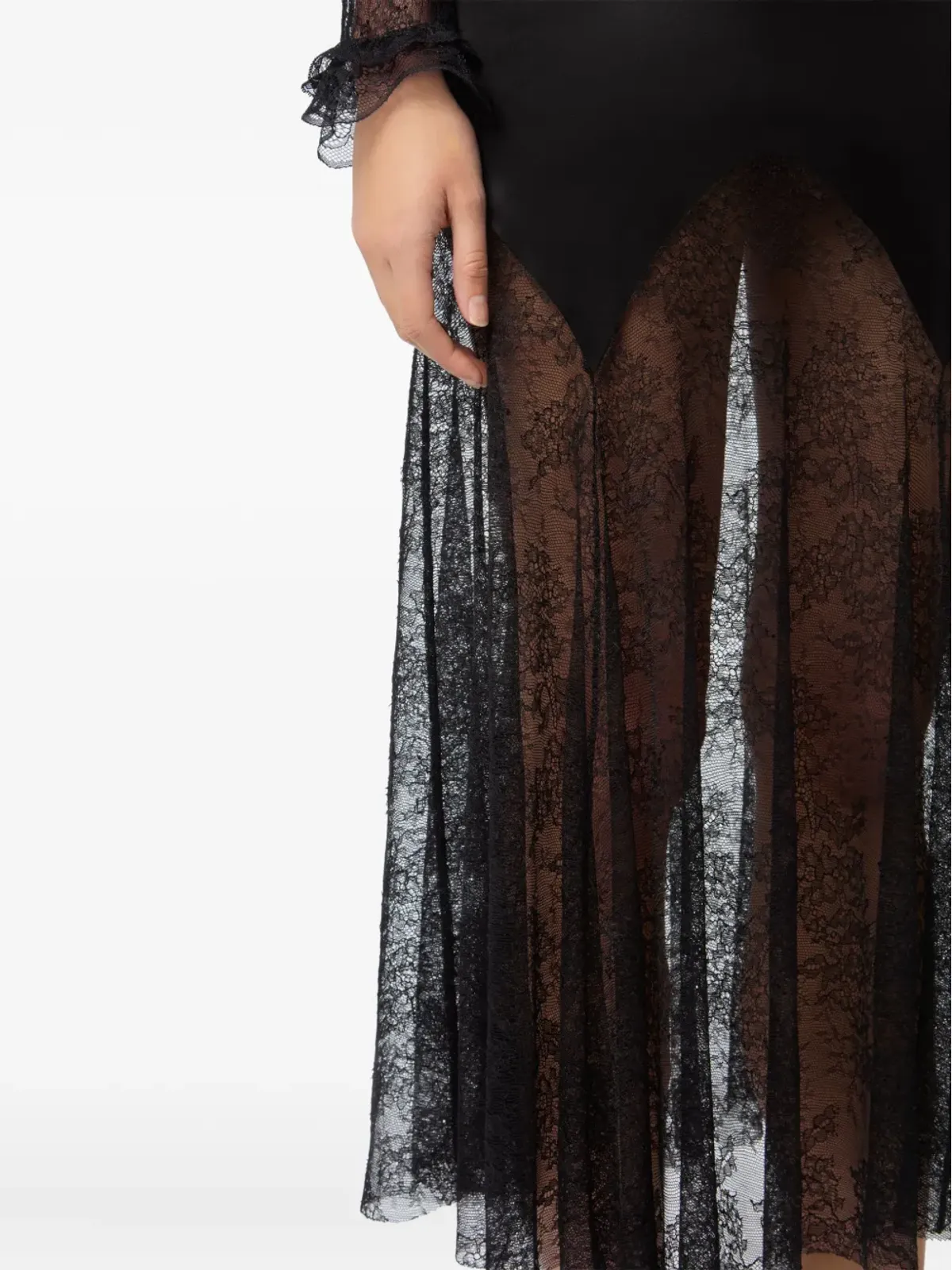Nina Ricci レースミディドレス - 画像5