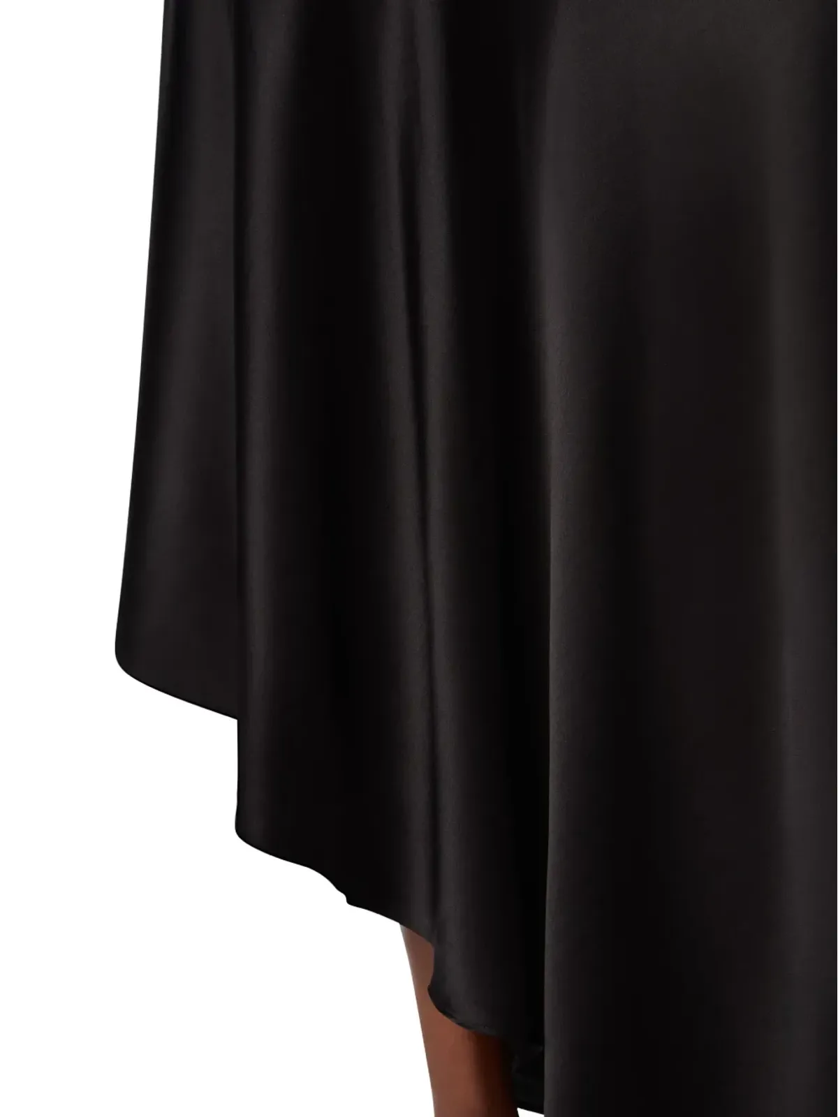 Nina Ricci アシンメトリック ドレープ サテン スカート - 画像5