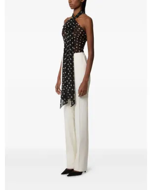 Nina Ricci ホルターネック・ドット柄トップス - ブラック - サムネイル3