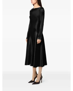 Nina Ricci サテンミディドレス - サムネイル2