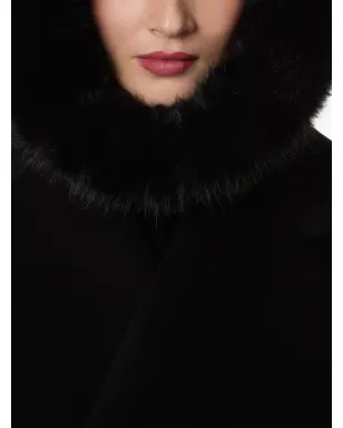 Nina Ricci フェイクファー×ウール混 バラクラバ - ブラック - サムネイル2