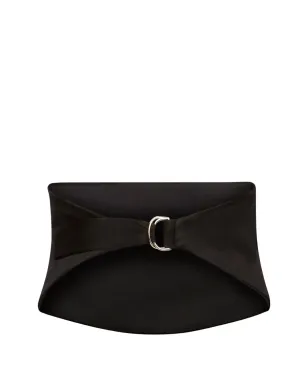 Nina Ricci プリーツサテンベルト ブラック - サムネイル1