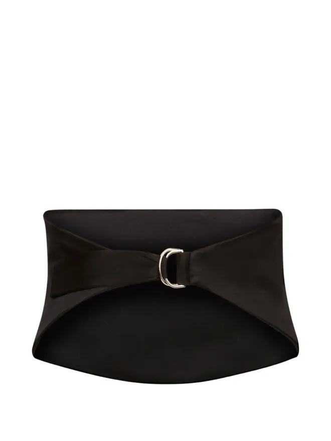 Nina Ricci Nina Ricci プリーツサテンベルト ブラックの商品画像