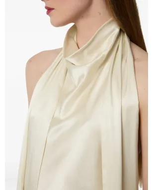 Nina Ricci halterneck fringe-detail top - Neutrals - サムネイル5