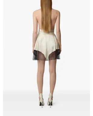 Nina Ricci halterneck fringe-detail top - Neutrals - サムネイル4