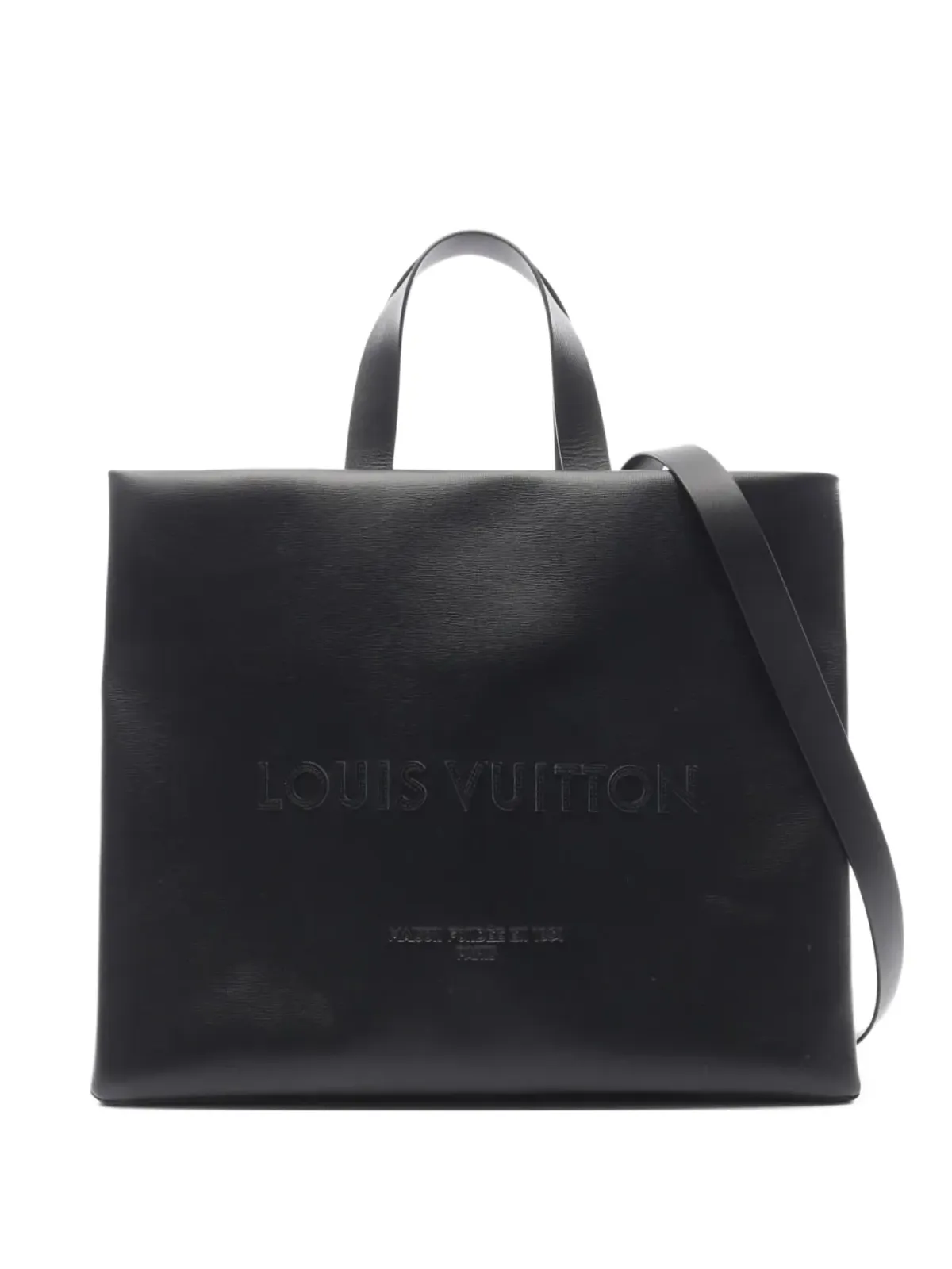 Louis Vuitton Pre-Owned 2021 logo-embossed tote bag - Black - 画像1