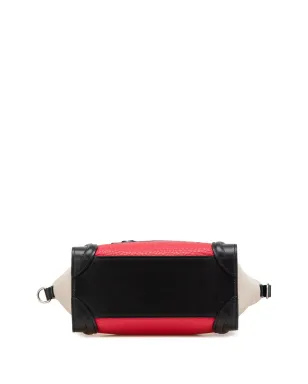 Celine Pre-Owned 2017 ナノ トライカラー ヌバック＆カーフスキン ラゲージ トート サッチェル - マルチカラー - サムネイル4