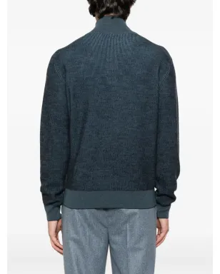 Brioni リブ編みジップネックセーター - サムネイル4
