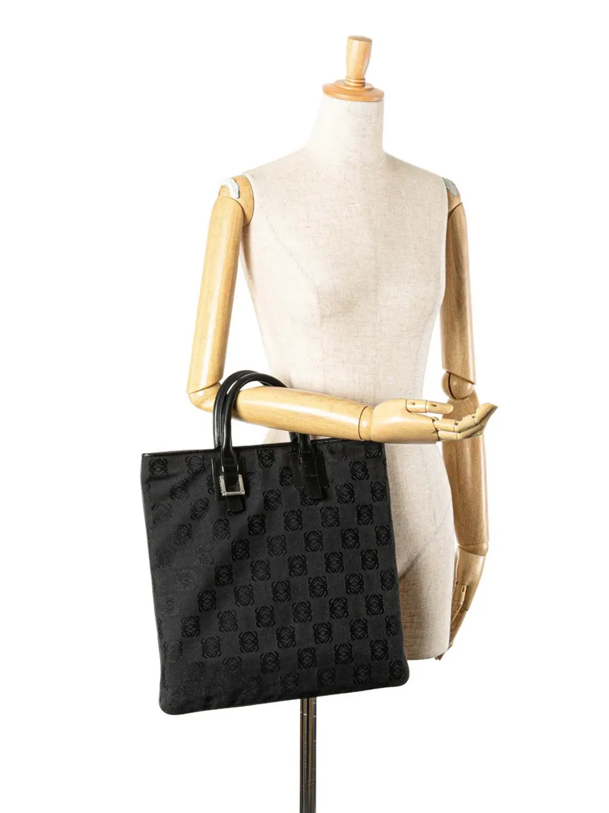 Loewe ビンテージ 2004 アナグラム キャンバス トートバッグ - 画像2