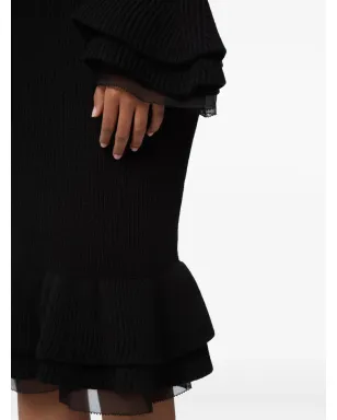Nina Ricci フリル付きニットスカート - サムネイル5
