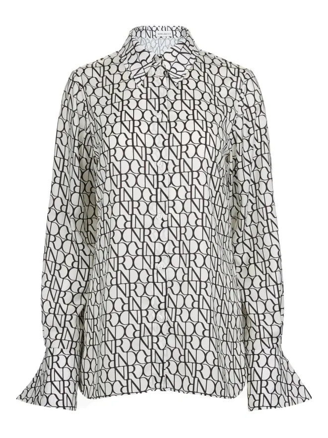 Nina Ricci Nina Ricci ベルカフプリントシャツの商品画像