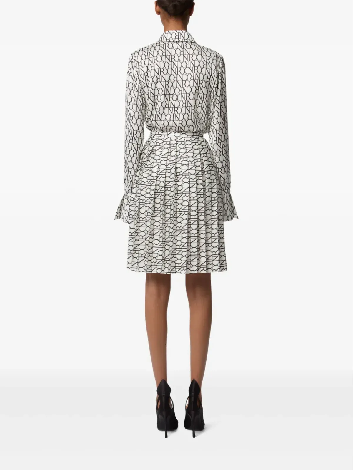 Nina Ricci ベルカフプリントシャツ - 画像4