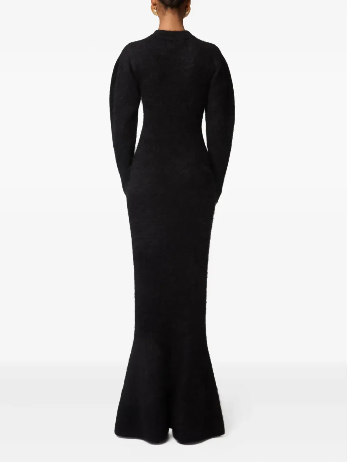 Nina Ricci ウール マキシドレス ブラック - 画像4