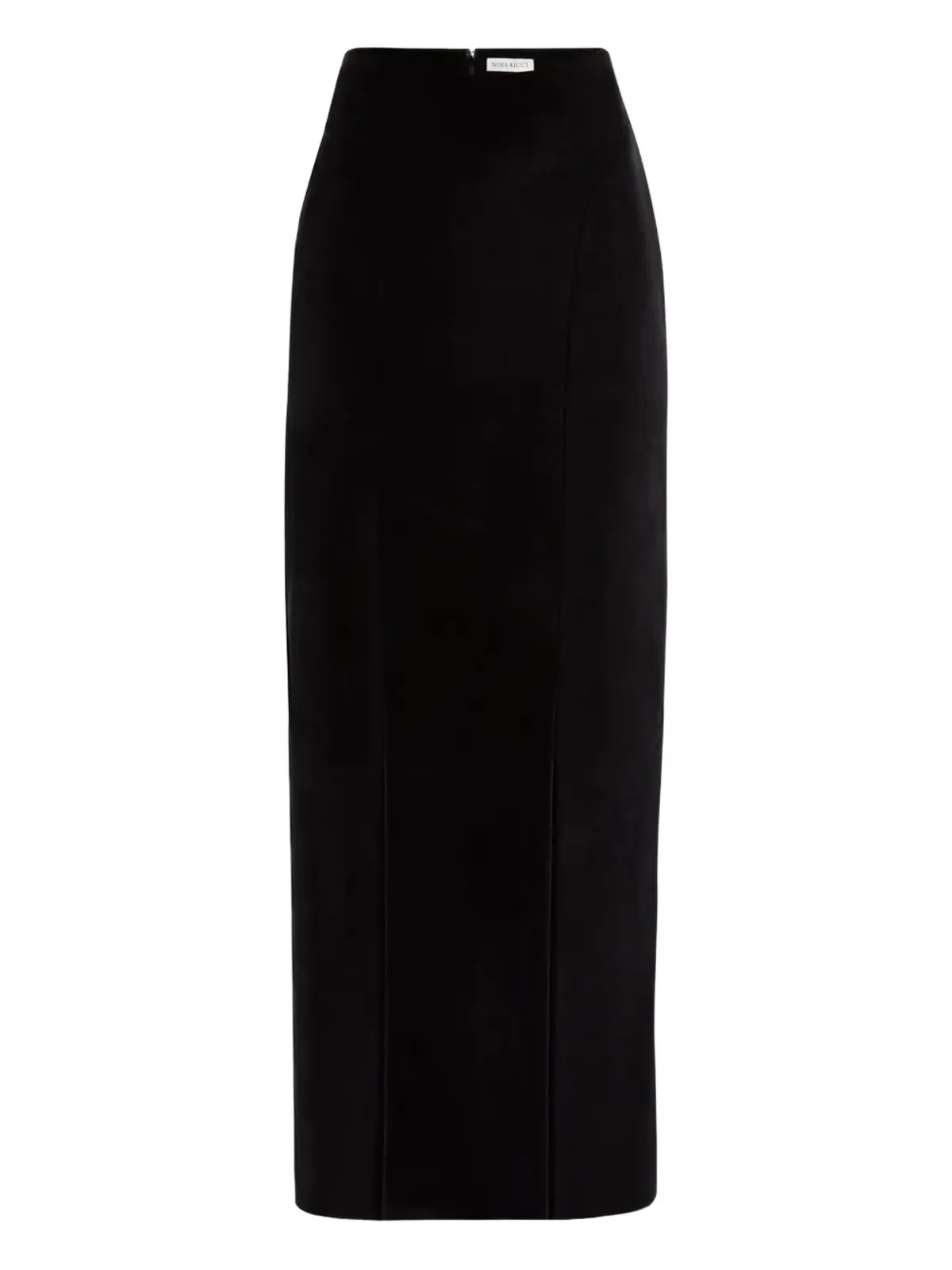Nina Ricci ベルベット・スリット・マキシスカート - 画像1