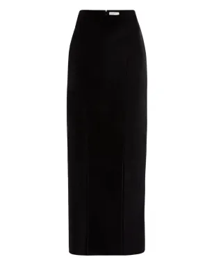 Nina Ricci ベルベット・スリット・マキシスカート - サムネイル1