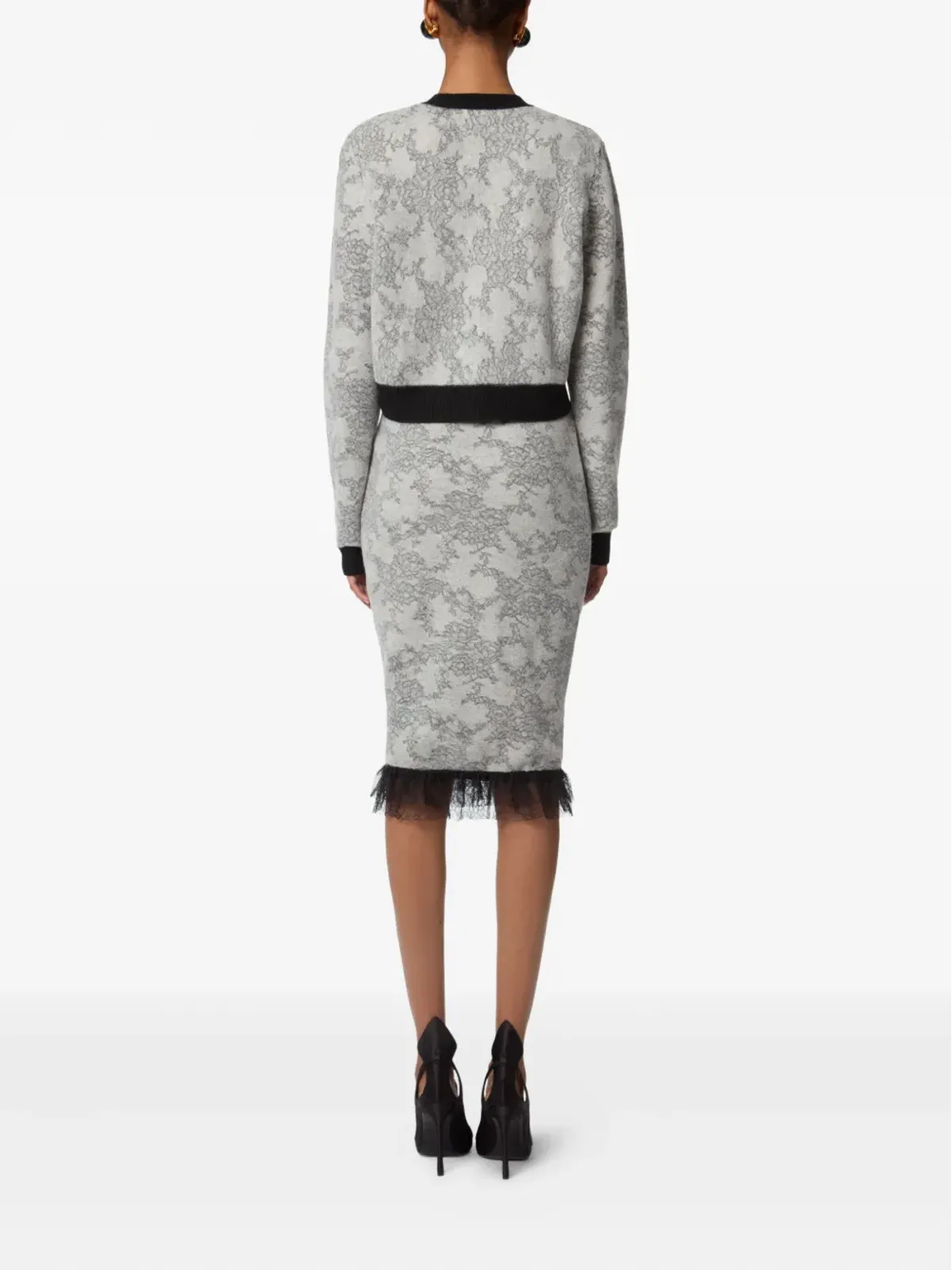 Nina Ricci レースジャカード編みジャンパー - 画像4