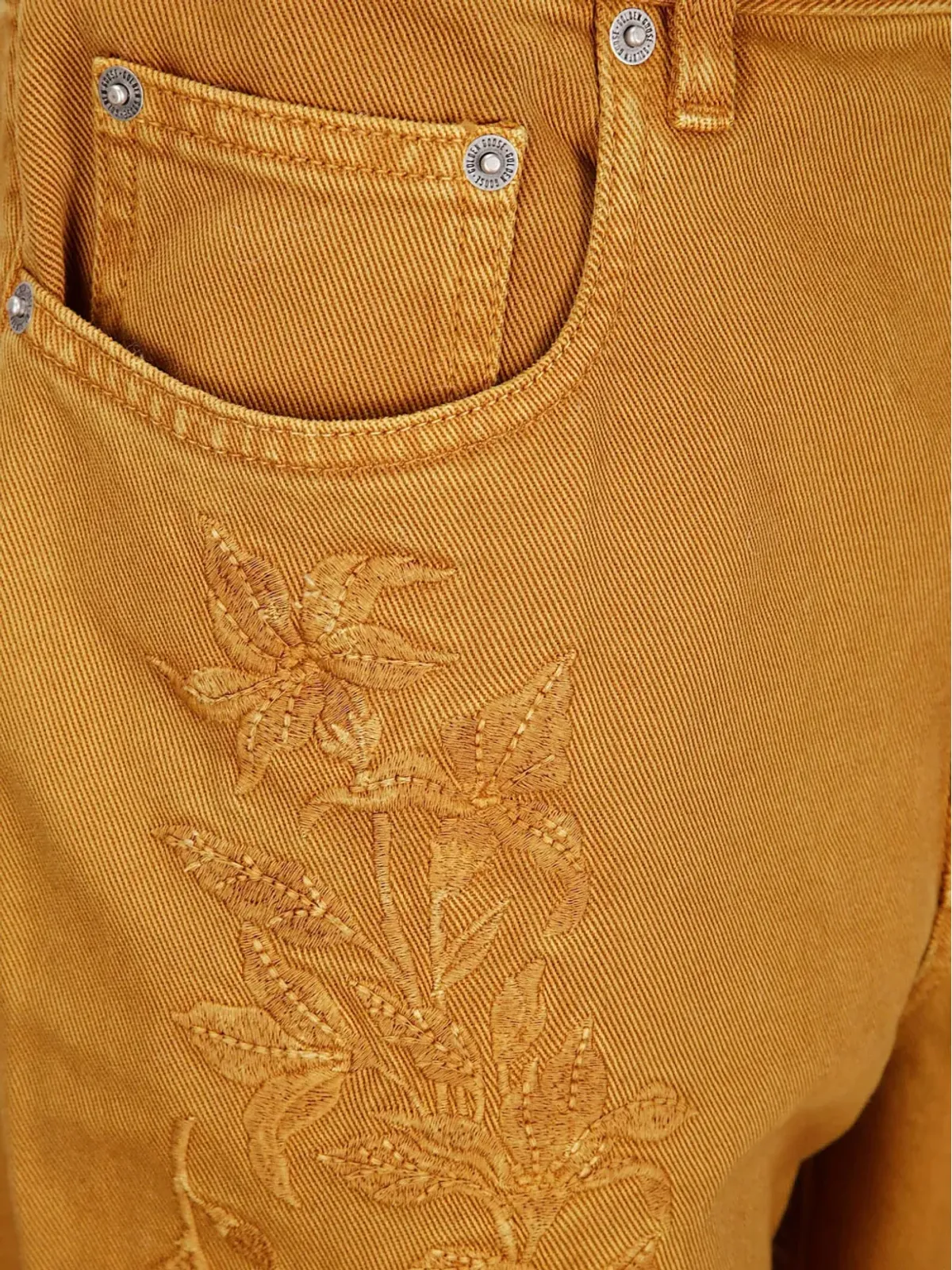 Golden Goose Kim 花柄刺繍パンツ - ブラウン - 画像3