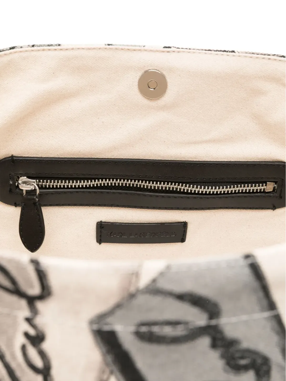 Karl Lagerfeld ロゴプリント トートバッグ - 画像5