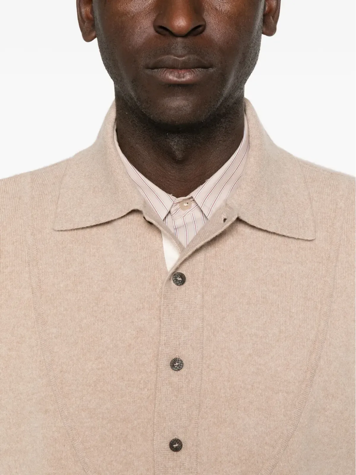 Jacquemus ボタン留め付きポロネックセーター - 画像5