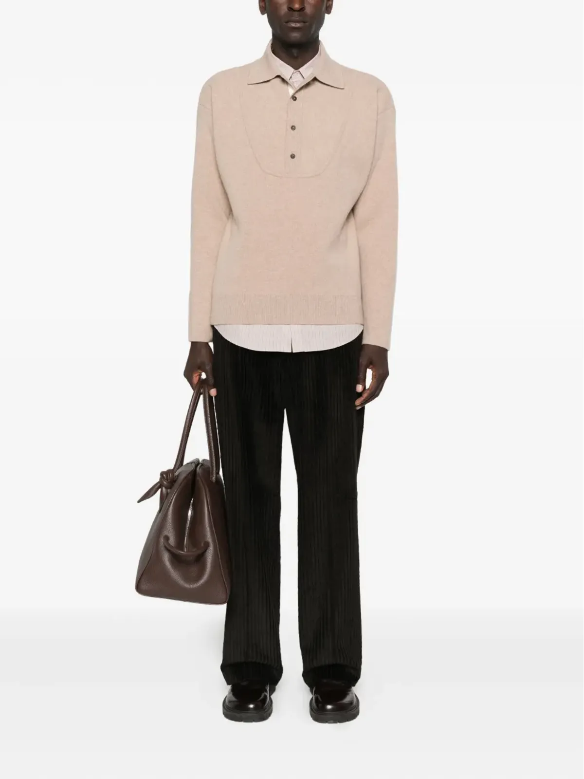 Jacquemus ボタン留め付きポロネックセーター - 画像2