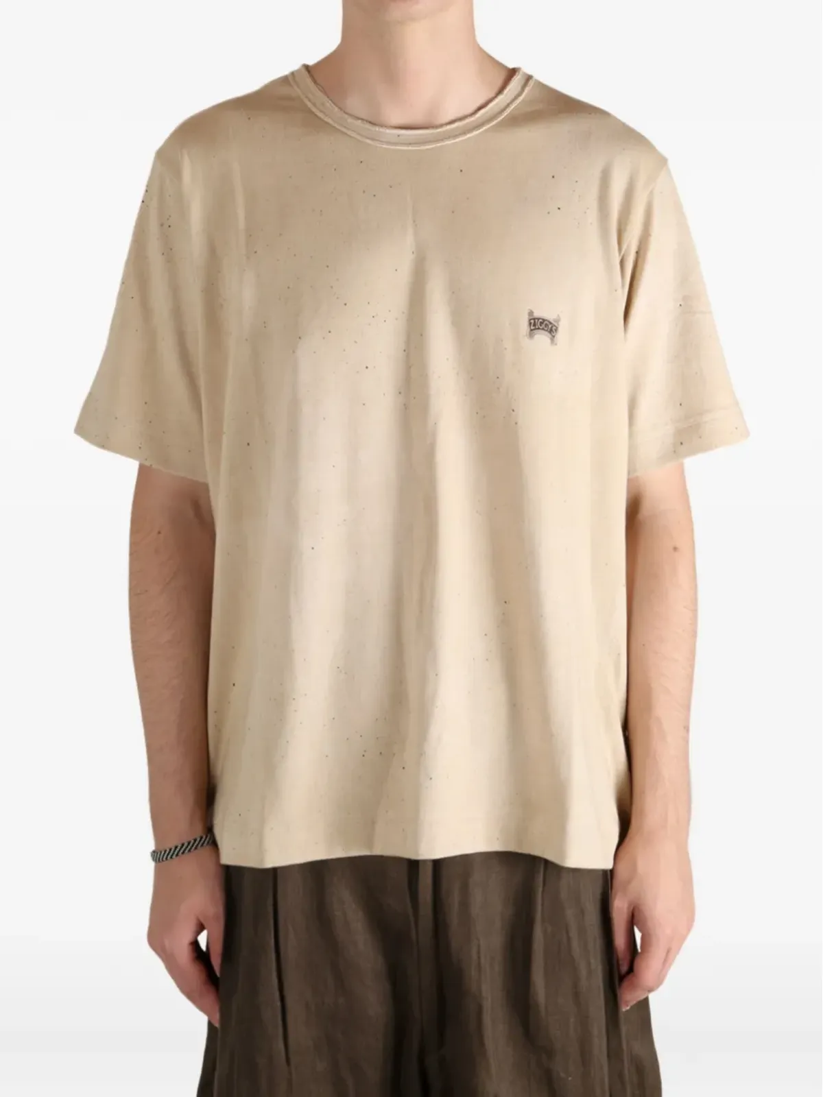 Ziggy Chen 斑点コットンTシャツ - 画像3