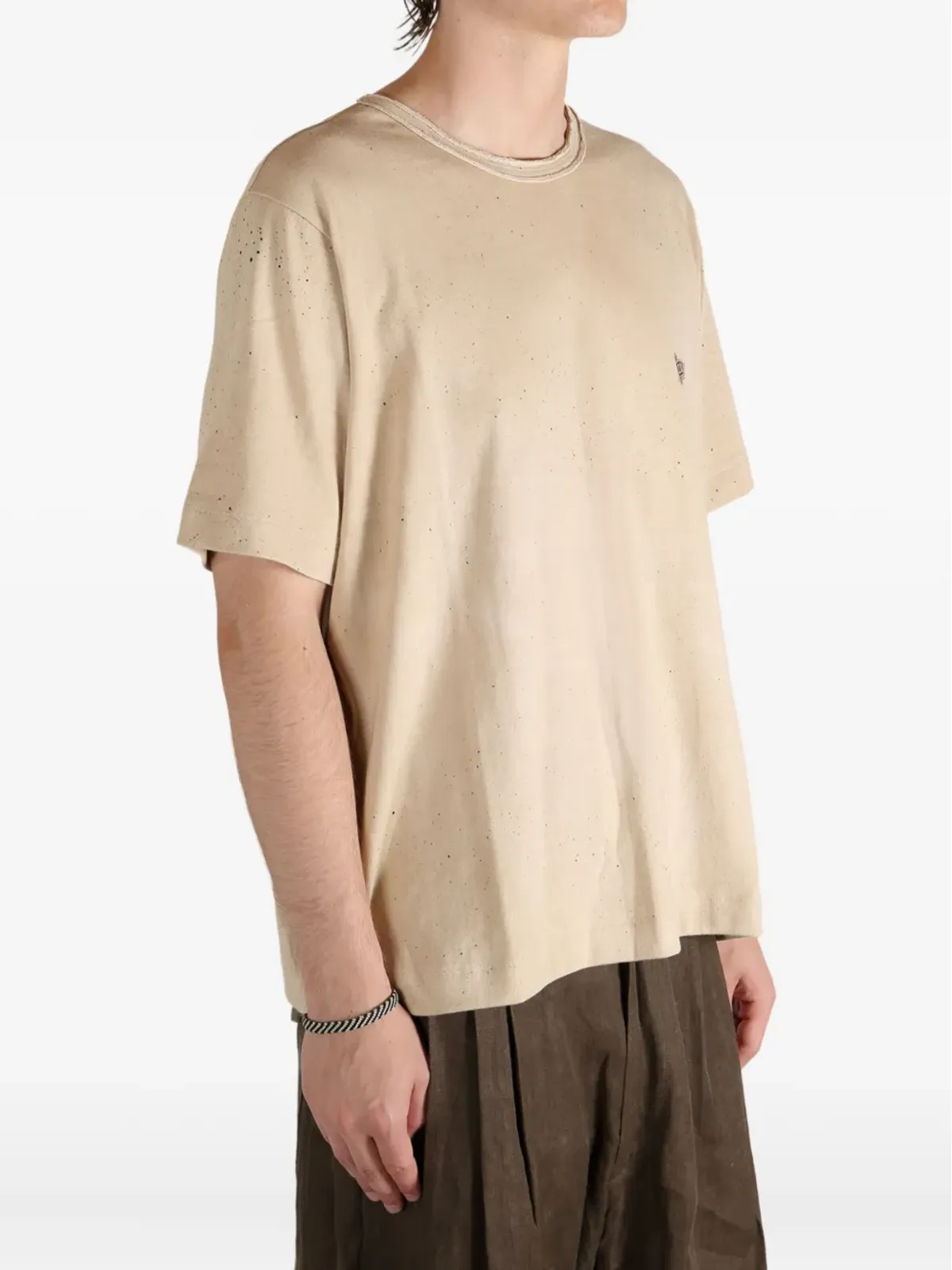 Ziggy Chen 斑点コットンTシャツ - 画像4