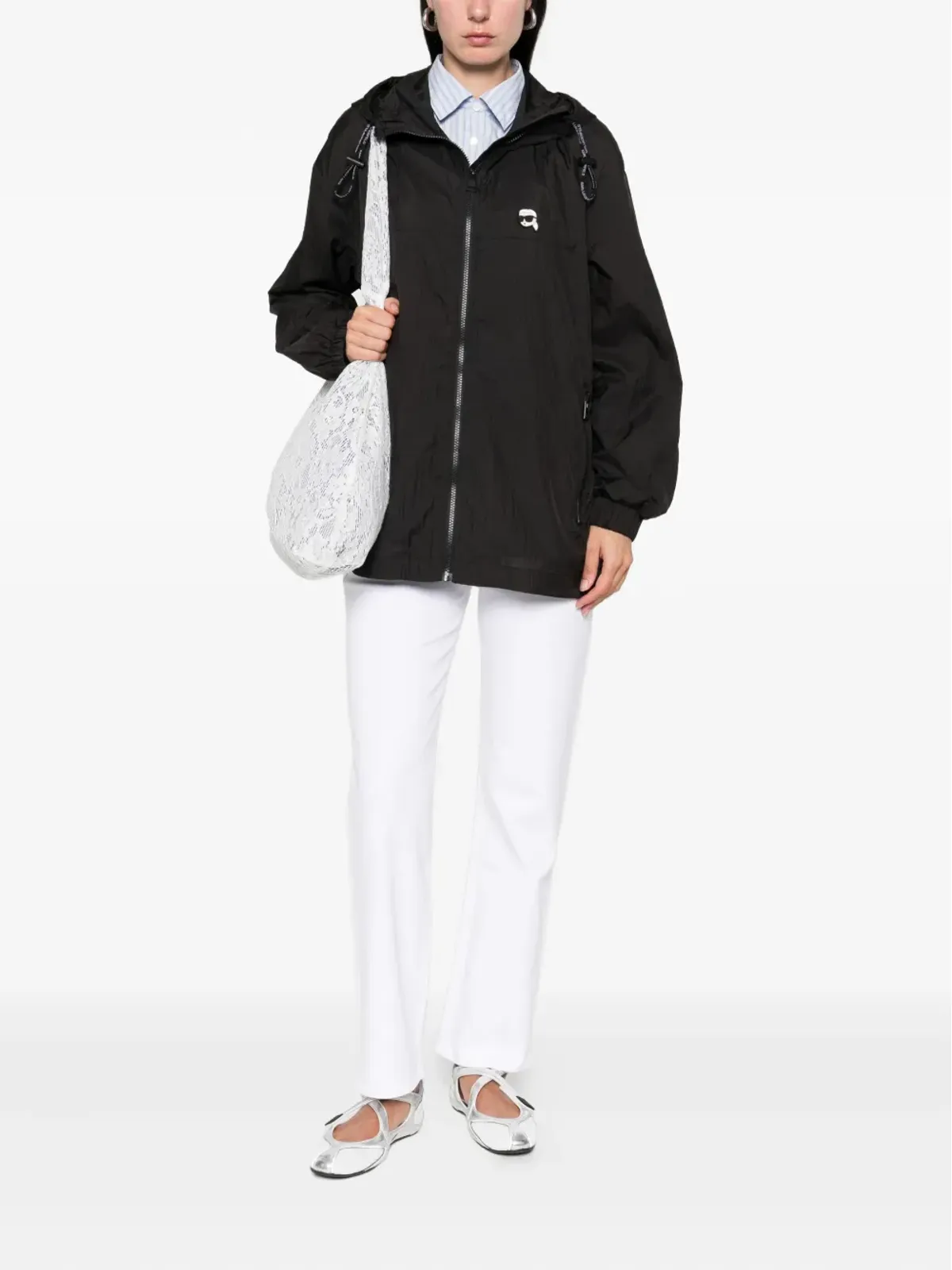 Karl Lagerfeld カールモチーフ フード付きジャケット - 画像2
