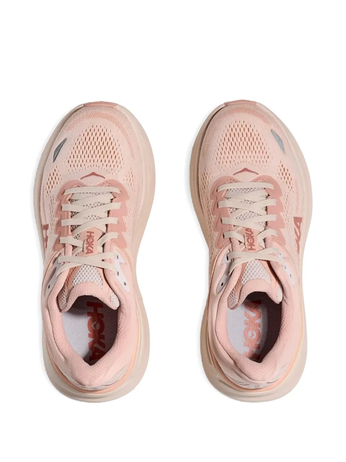 HOKA Bondi 9 ロー・トップスニーカー ピンク - 画像4