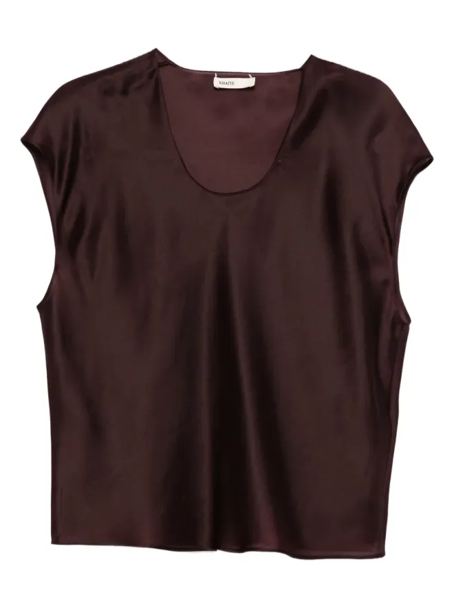 KHAITE KHAITE Barbo スクープネック・シルクトップの商品画像