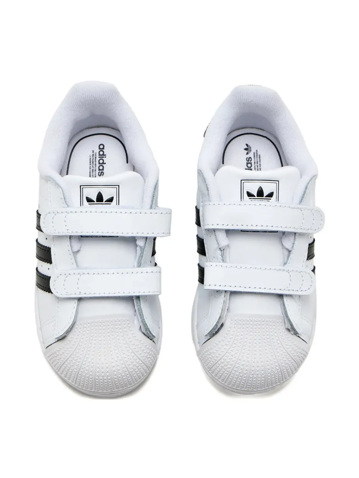 adidas Kids スーパースター タッチストラップ スニーカー - 画像3