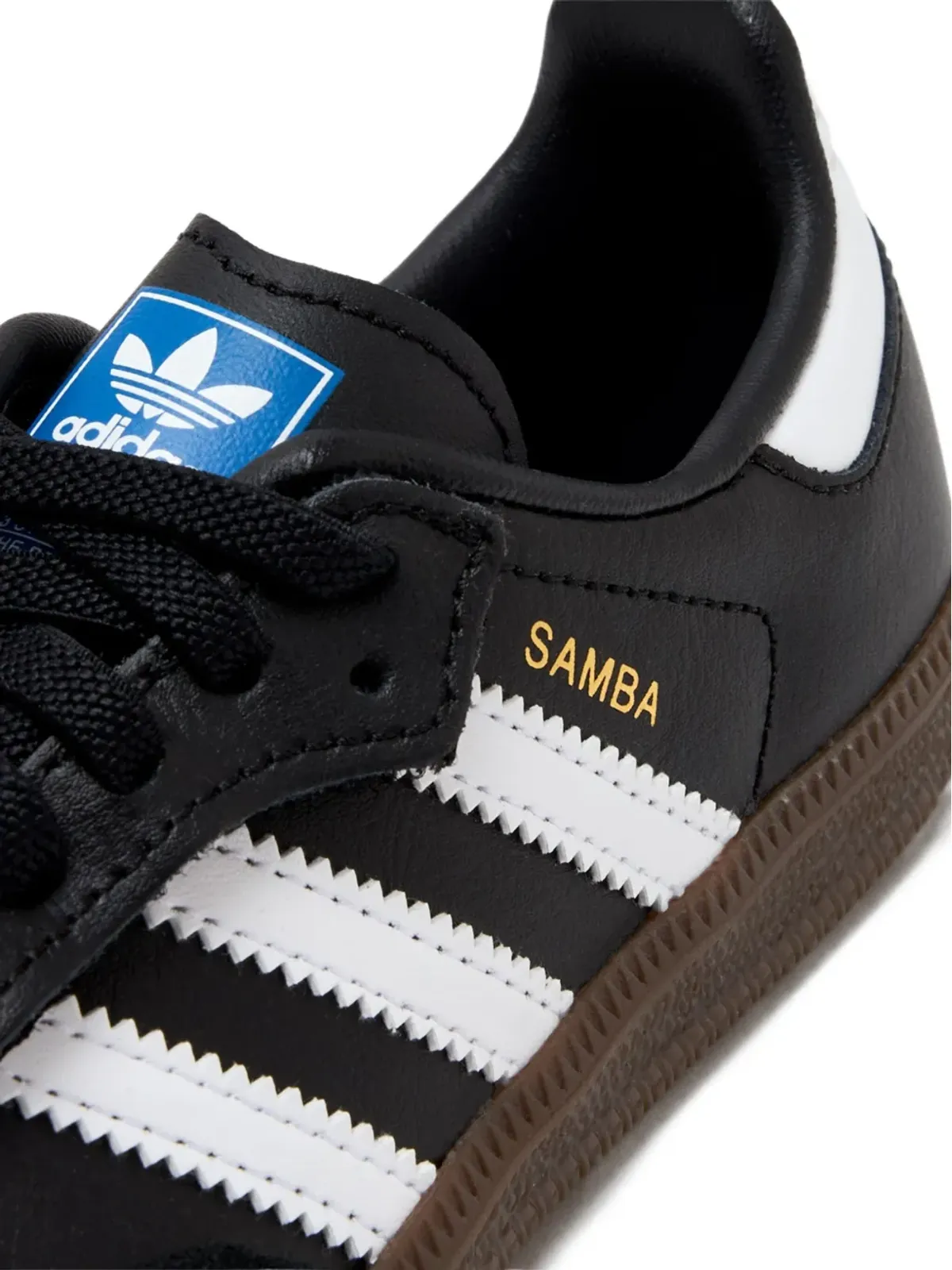 adidas Kids サンバ3ストライプスニーカー - ブラック - 画像4